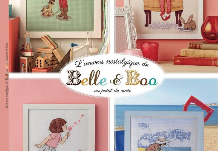 “BELLE & BOO (ベル & ブー)” クロスステッチ図案　Creation point de Croix Mook